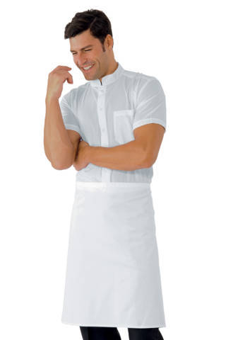 Grembiule Davantino 70 x 60 Bianco Per Cuoco o Chef in Cotone