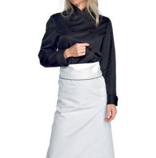 Giacca Cuoco Donna Chef Lady Super Dry Microfibra Nero