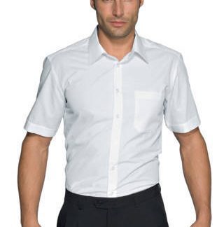 Camicia Uomo Divisa per Bar Eventi Stuart Ristorazione Slim Bianco M/M Mezza Manica