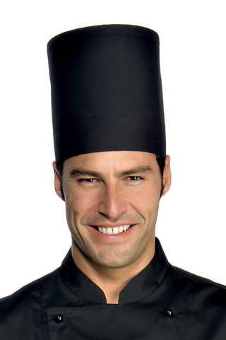 Cappello Da Cuoco Tubolare 20 Cm Nero o Bianco Lavabile Regolabile Elite. Codice: 075000K