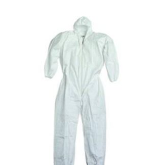 Indumenti protettivi antistatici Impermeabili Antipolvere GLJY Tuta Protettiva Abbigliamento da Lavoro Diviso sigillato Abbigliamento Chimico con Cappuccio Bianco,XL 