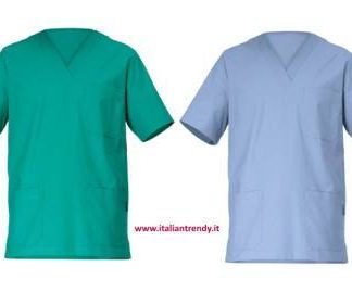 Camice Verde Chirurgo o Azzurro Uomo Donna per Medico Dentista Infermiere Ospedale Dentista.
