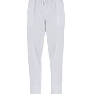 Pantalone Bianco Uomo Donna Per Medico Dentista Infermiere Oss Estetista 100% cotone dalla xs alla 3xl