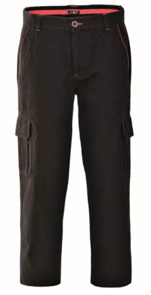 Pantalone Cargo Maschile Professionale da lavoro in Colore Nero con Tasconi laterali In Cotone Pesante Invernale. Codice: A88310 New Nebraska