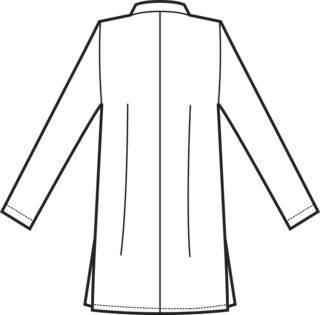bozzetto posteriore casacca donna per estetista centro benessere taipei