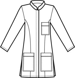 bozzetto casacca da donna portofino a manica lunga vista anteriore