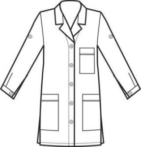 bozzetto anteriore casacca donna per impresa di pulizie o magazzini maniche lunghe York 6 varianti italiantrendy