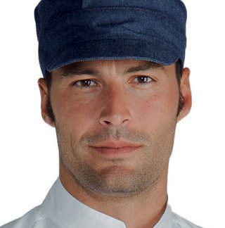 Cappello In chambray di Jeans Blue da Cameriere Gelateria Creperia Uomo Donna 072077 _italiantrendy