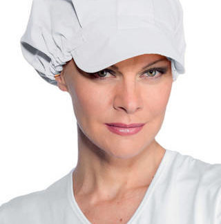 Cappello Cuffia Donna Bianco per Panificio Alimentari Pasticceria Ristoranti Mense 076100