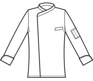 bozzetto anteriore giacca cuoco con rete posteriore pretoria yokohama