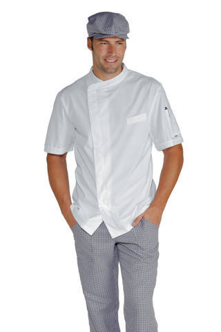 059360m giacca cuoco bianca manica corta in tessuto leggerissimo bottoni pressione allacciatura laterale ty 1 30 Novembre 2023