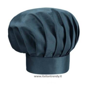 Cappello Cuoco Chef Regolabile Con Velcro Grigio Convoy
