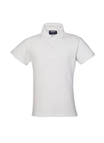 Polo Slim da Donna a Maniche Corte in colore Bianco, Linea leggermente Sciancrata. Codice: HH173
