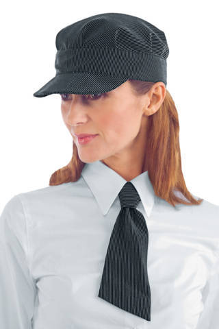 cappello cameriere gelateria creperia uomo donna gessato millerighe berretto sam gessato in poliestere.