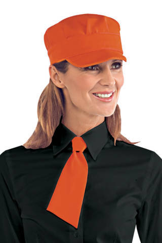 Cappello Cameriere Gelateria Creperia Uomo Donna in tinta unita e in taglia unica colorado o arancione opaco