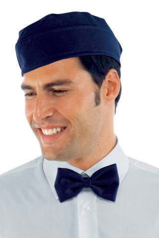 cappello bustina cameriere gelateria creperia uomo donna in blu scuro