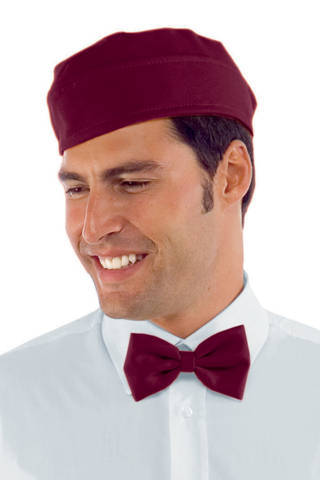 cappello bustina cameriere gelateria creperia uomo donna in bordeaux