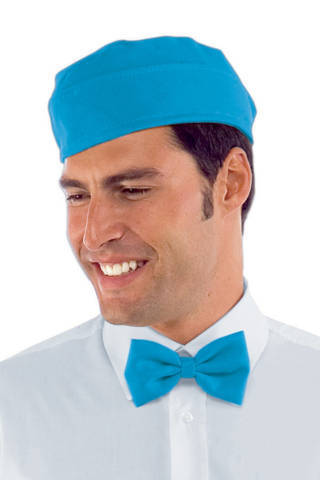 cappello bustina cameriere gelateria creperia uomo donna in turchese