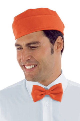 cappello bustina cameriere gelateria creperia uomo donna in colorado arancione opaco