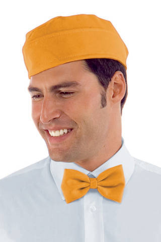 cappello bustina cameriere gelateria creperia uomo donna in albicocca