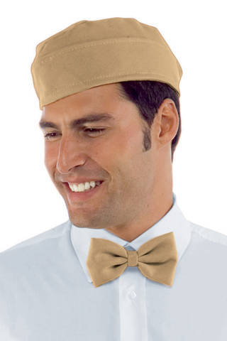 cappello bustina cameriere gelateria creperia uomo donna in biscotto o beige