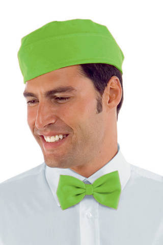 cappello bustina cameriere gelateria creperia uomo donna in verde mela o verde acido