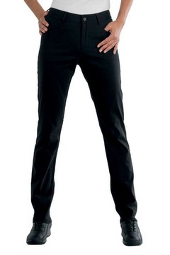 Pantalone Nero Super Stretch Donna Per Estetica Vita Media Cotone Elasticizzato 51