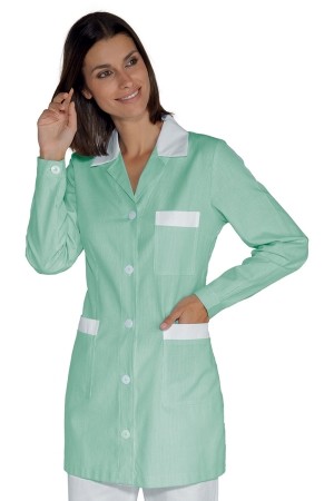 Casacca Verde e Bianco Donna Pulizie Multiuso Marbella M/L Rigatino 5 Colori
