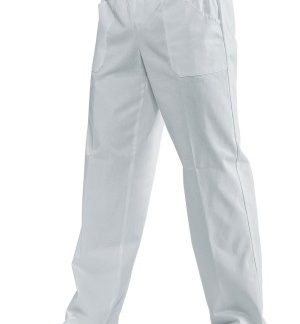 Pantalone Medicale Per Fisioterapista Massaggiatore Bianco Con Elastico in vita
