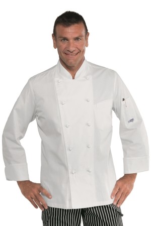 Giacca Per Cuoco Chef Slim Fit Bianca In Cotone New Line
