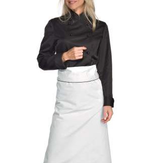 Giacca Cuoco Donna Chef Lady Super Dry Microfibra Nero. art. 057551 nero