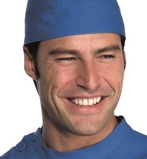 Bandana Tinta Unita Azzurro 100% Cotone Settore Chirurgico Medicale Sanitario sala operatoria candeggiabile