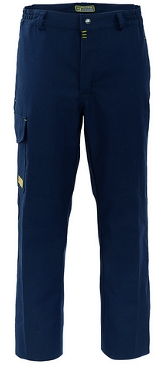 Pantaloni Uomo Blu Da Lavoro Ignifugo Antiacido Antistatico Trivalente Ottimi Per settore Pertrolchimico