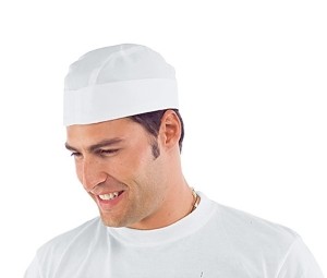Busta Cappellino Bianco Regolabile Alimentare in Cotone 079001.jpg