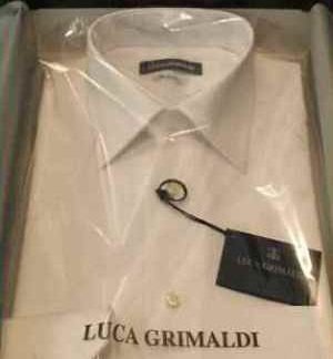 Camicia della Linea Luca Grimaldi per Uomo di colore Bianco. -Brand Luca Grimaldi