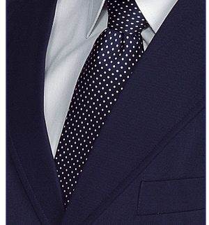 cravatta punto spillo blu seta 115222 13 25 Aprile 2024