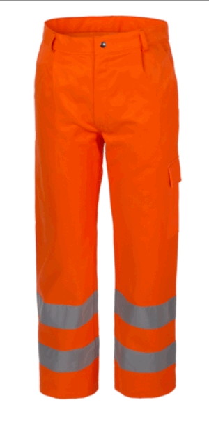 Pantalone Estivo Da Lavoro Alta Visibilita Catarifrangente Arancione CE II Per Lavori Stradali