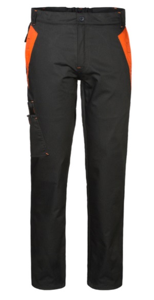 Pantaloni Professionali da Lavoro Multitasche Per Tecnici a Operai a 2 Colori, Nero e Arancio. Codice: A00129 Silverstone