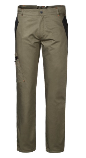 Pantaloni Professionali da Lavoro Multitasche Per Tecnici a Operai a 2 Colori, Verde Militare e Nero. Codice: A00129 Silverstone
