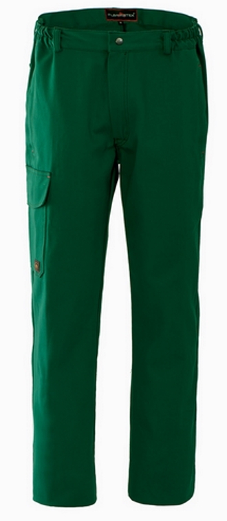 Pantalone Cotone Ignifugo Per Saldatore Verde Bottiglia CE II - FLAMMATEX