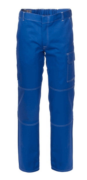 Pantaloni Blu Royal Da Lavoro Di Cotone Con Tasca Laterale Da Uomo