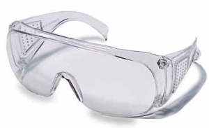 occhiali da laboratorio in policarbonato indossabili sopra gli occhiali da vista