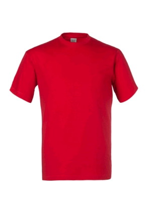 Stock di maglie Rosse a Manica Corta T-Shirts in Cotone 150g