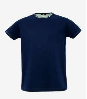 Maglia Blu Scuro Da Uomo in Cotone Manica Corta T-Shirts Linea Asciutta. Codice: Hh164 Blu Scuro-Modello TRUCK